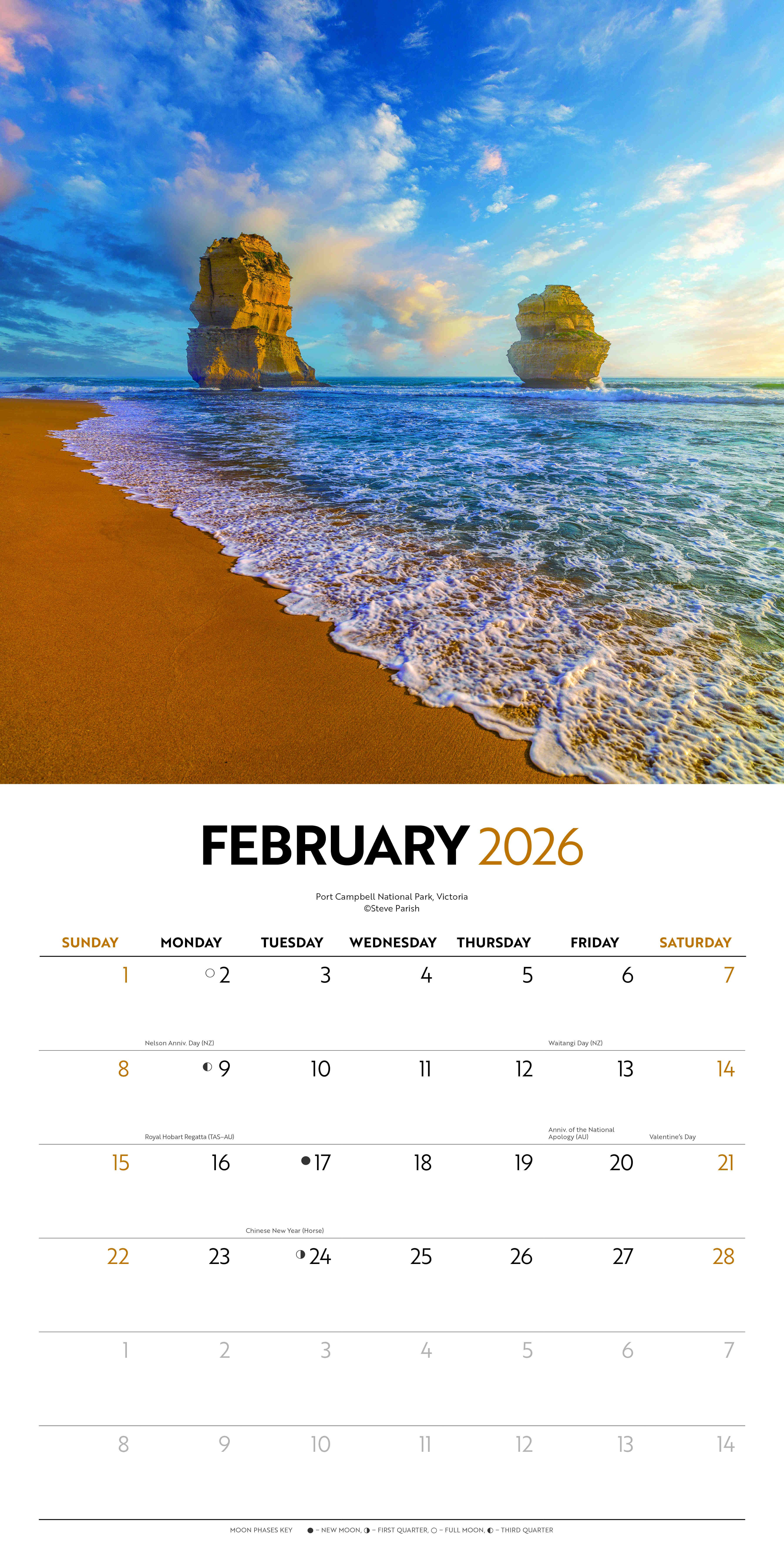 Steve Parish Australia 2026 Square Calendar