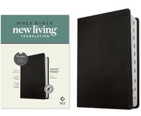 Cover image for NLT Giant Print Bible, Filament-Enabled Edition (Leatherlike, Black, Indexed, Red Letter)