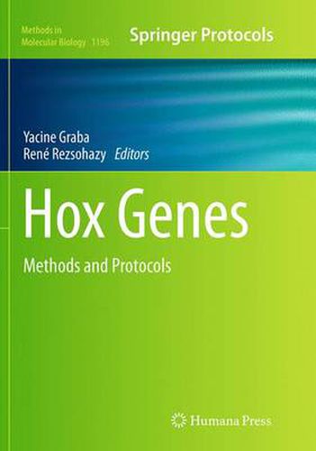 Cover image for Hox Genes: Methods and Protocols