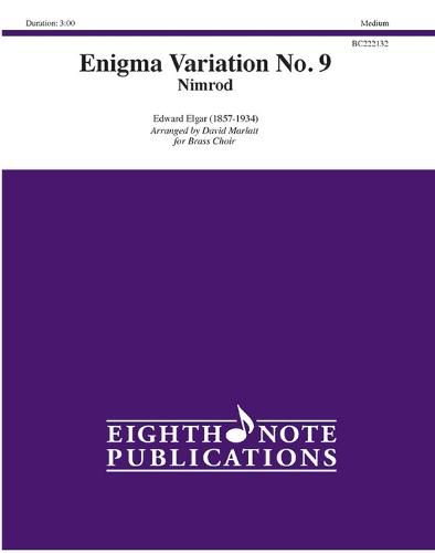 Cover image for Enigma Variation No. 9: Nimrod, Score & Parts