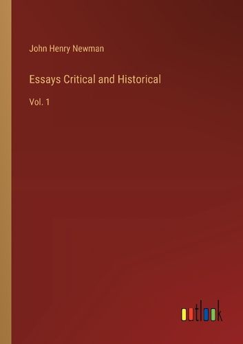 Cover image for Essays Critical and Historical