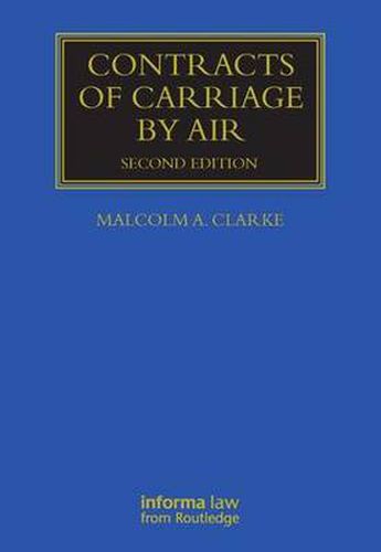 Cover image for Contracts of Carriage by Air