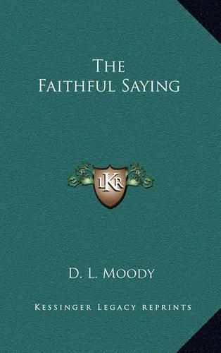 Cover image for The Faithful Saying