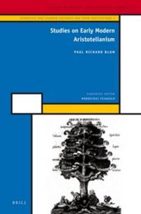 Cover image for Studies on Early Modern Aristotelianism