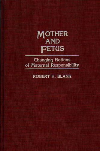 Cover image for Mother and Fetus: Changing Notions of Maternal Responsibility