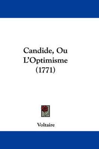 Cover image for Candide, Ou L'Optimisme (1771)