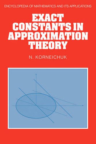 Cover image for Exact Constants in Approximation Theory