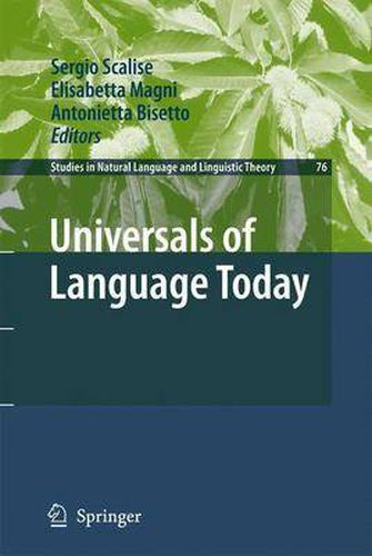 Cover image for Universals of Language Today