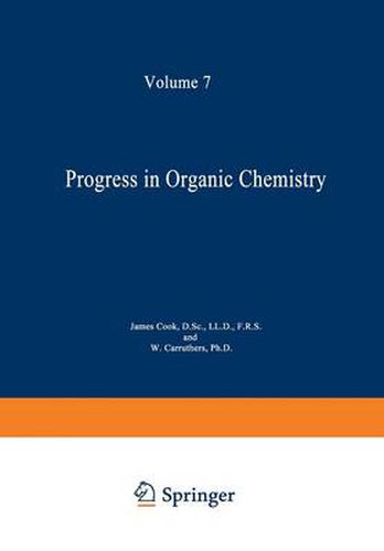 Cover image for Progress in Organic Chemistry: Volume 7