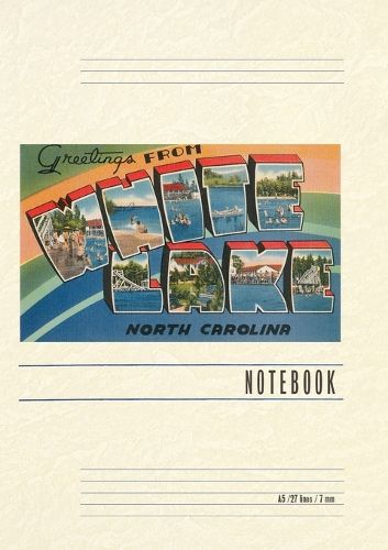 Cover image for Vintage Lined Notebook Greetings from White Lake