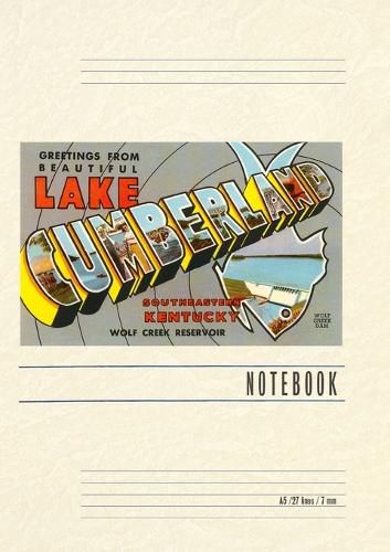 Cover image for Vintage Lined Notebook Greetings from Beautiful Lake Cumberland, Kentucky