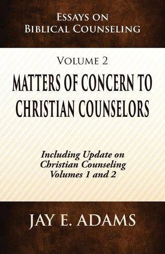 Cover image for Matters of Concern to Christian Counselors