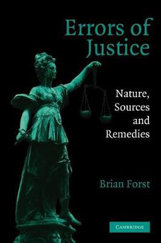 Cover image for Errors of Justice: Nature, Sources and Remedies