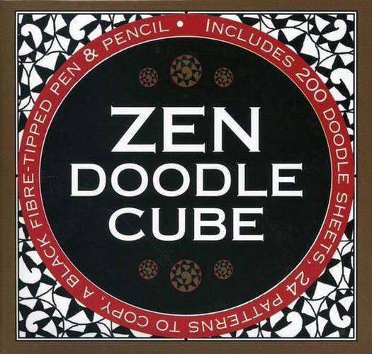 Cover image for Zen Doodle Cube: Includes 200 Doodle Sheets, 24 Patterns to Copy, a Black Fibre-Tipped Pen & Pencil