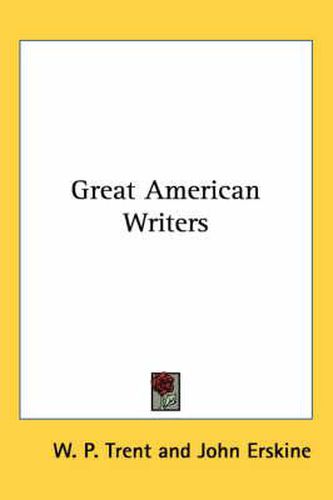 Cover image for Great American Writers