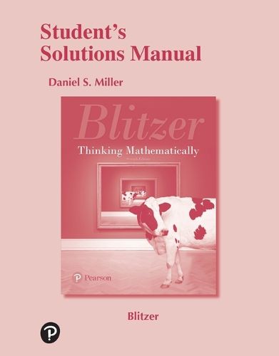 Cover image for Student Solutions Manual for Thinking Mathematically