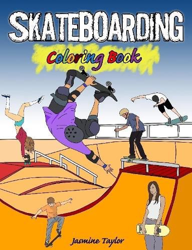 Cover image for Skateboarding Coloring Book