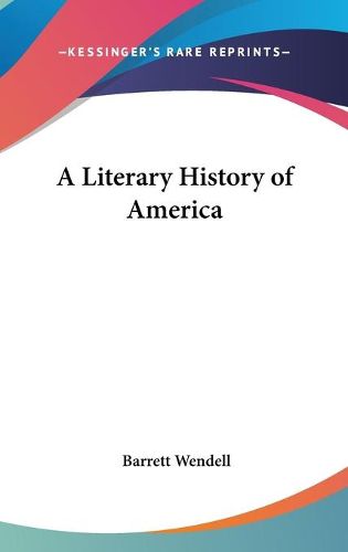 Cover image for A Literary History of America