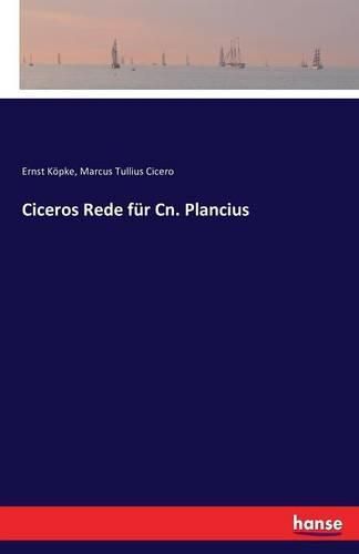 Cover image for Ciceros Rede fur Cn. Plancius