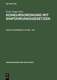 Cover image for 208 - 244: Einfuhrungsgesetze, Vergutungsverordnung, Sachregister