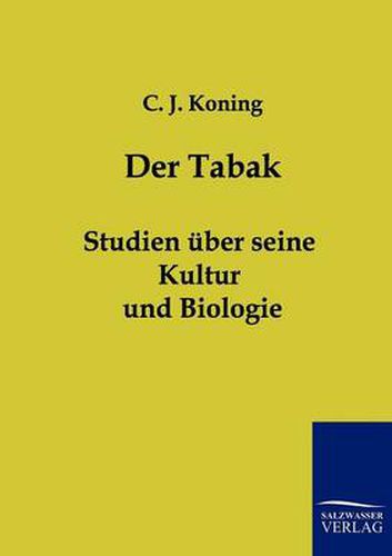 Cover image for Der Tabak