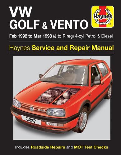 Cover image for VW Golf & Vento Petrol & Diesel (Feb 92 - Mar 98)