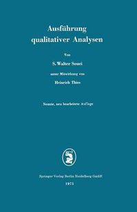 Cover image for Ausfuhrung Qualitativer Analysen