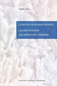 Cover image for Lexicon Of Human Rights / Les Definitions des Droits de l'Homme