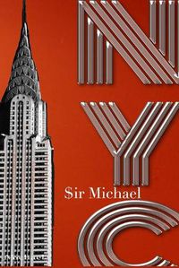 Cover image for NYC chrysler Building Orange Blank note Book $ir Michael Designer edition