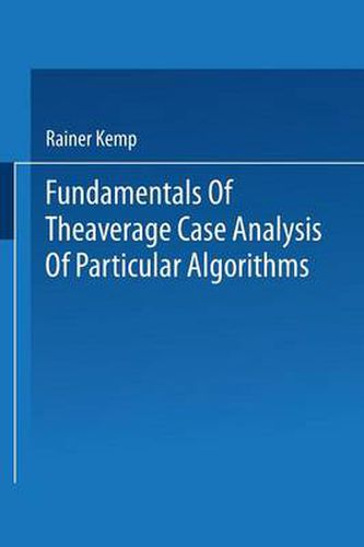 Cover image for Fundamentals of the Average Case Analysis of Particular Algorithms