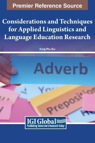 Cover image for Considerations and Techniques for Applied Linguistics and Language Education Research
