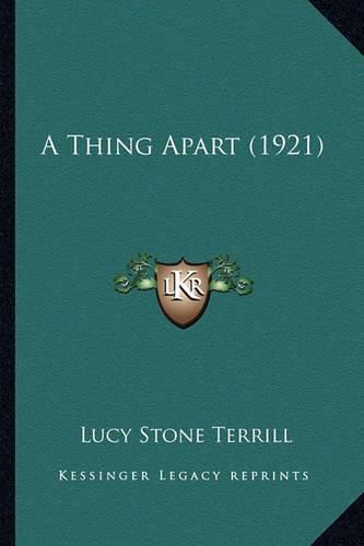 Cover image for A Thing Apart (1921)