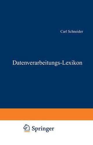 Cover image for Datenverarbeitungs-Lexikon