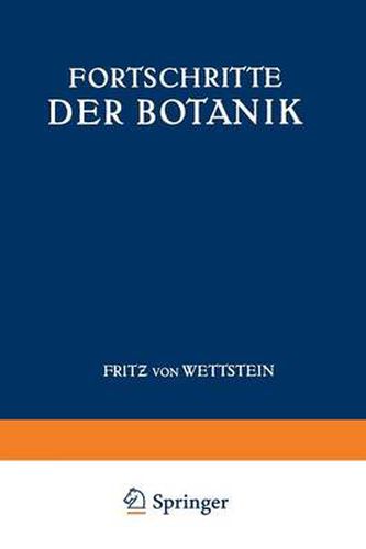 Cover image for Fortschritte Der Botanik: Siebenter Band Bericht UEber Das Jahr 1973
