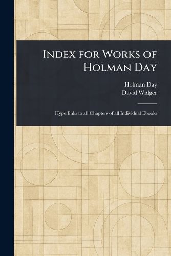 Cover image for Index for Works of Holman Day