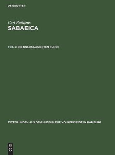 Cover image for Die Unlokalisierten Funde