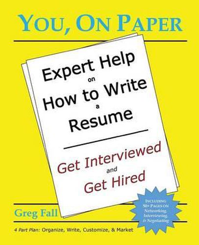 Cover image for You, On Paper: Expert Help on How to Write a Resume