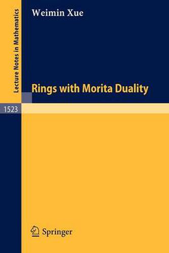 Cover image for Rings with Morita Duality