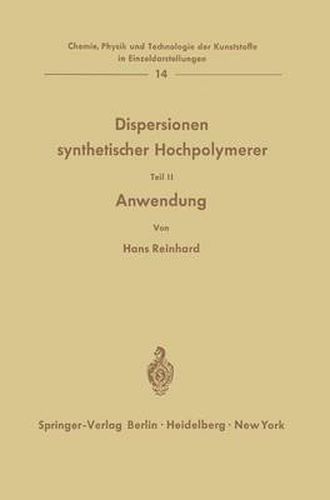 Cover image for Dispersionen Synthetischer Hochpolymerer