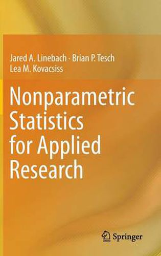 Cover image for Nonparametric Statistics for Applied Research