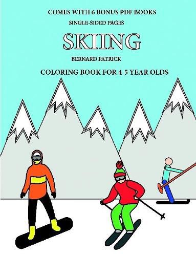 Cover image for Coloring Book for 4-5 Year Olds (Skiing)