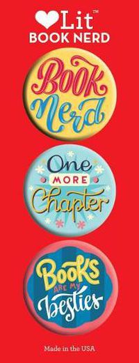 Cover image for Book Nerd 3 Badge Set