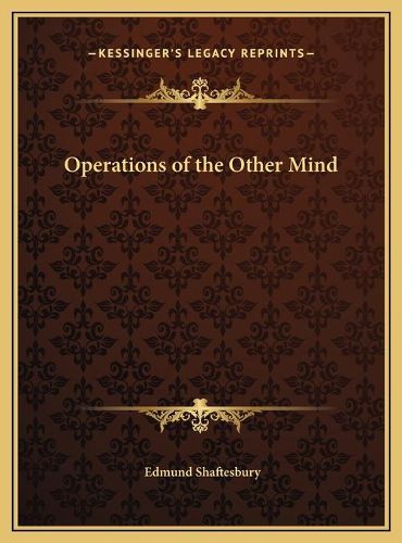 Operations of the Other Mind