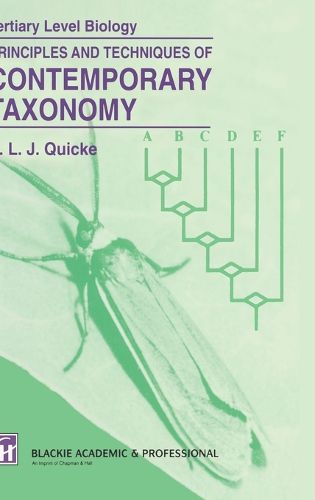 Cover image for Principles and Techniques of Contemporary Taxonomy
