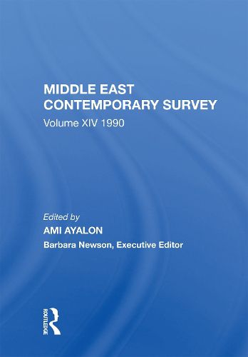 Cover image for Middle East Contemporary Survey, Volume Xiv: 1990