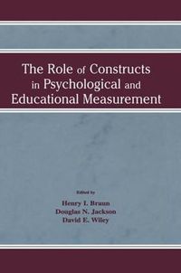 Cover image for The Role of Constructs in Psychological and Educational Measurement