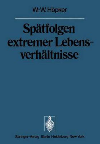 Cover image for Spatfolgen Extremer Lebensverhaltnisse