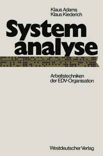 Cover image for Systemanalyse