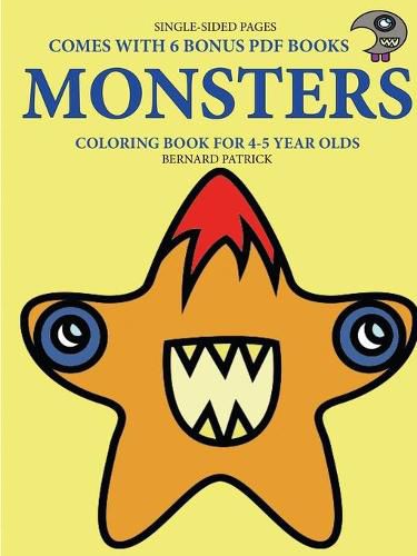 Cover image for Coloring Book for 4-5 Year Olds (Monsters)