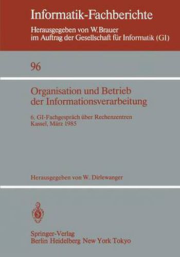 Organisation Und Betrieb Der Informationsverarbeitung